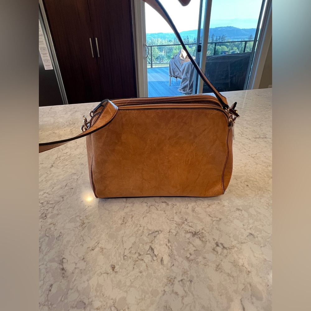 Isabelle Elegant Tan faux Leather Women's Bag